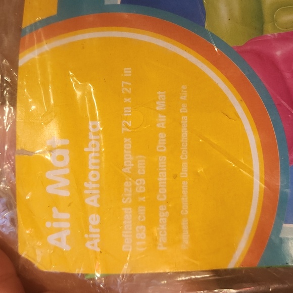 Clearwater Inflatable Mat Raft Pool Float 72"X27" - Picture 2 of 6